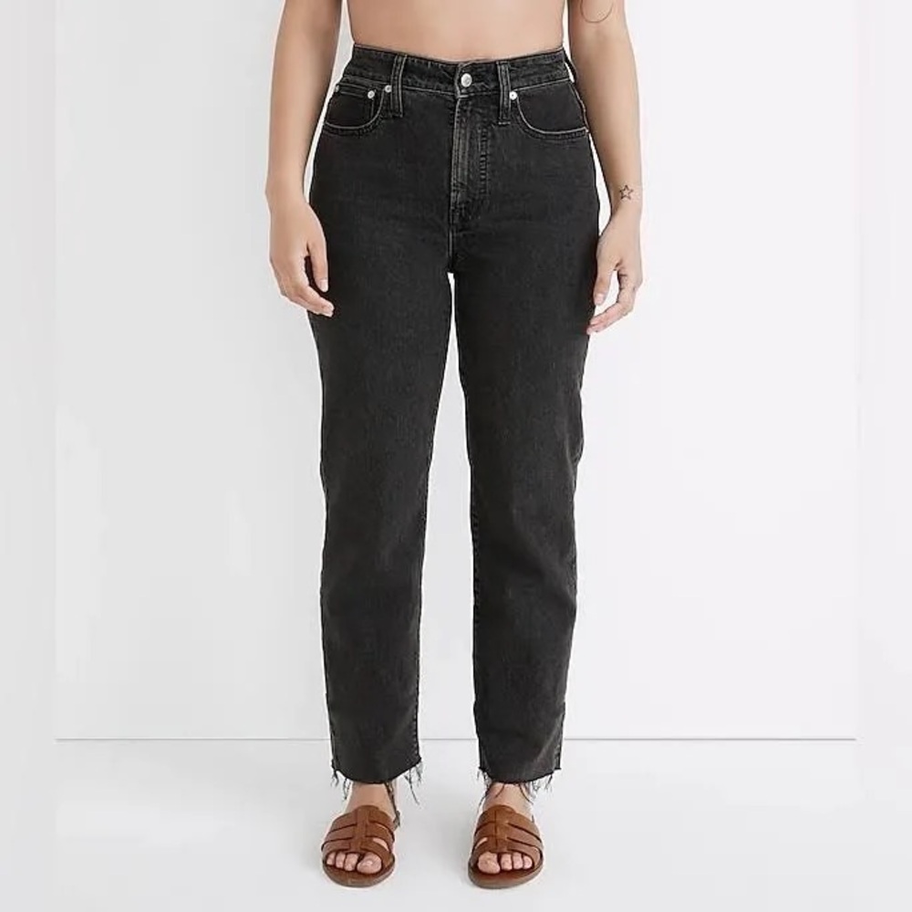 Madewell Curvy Perfect Vintage Straight Jeans 33 lunar wash